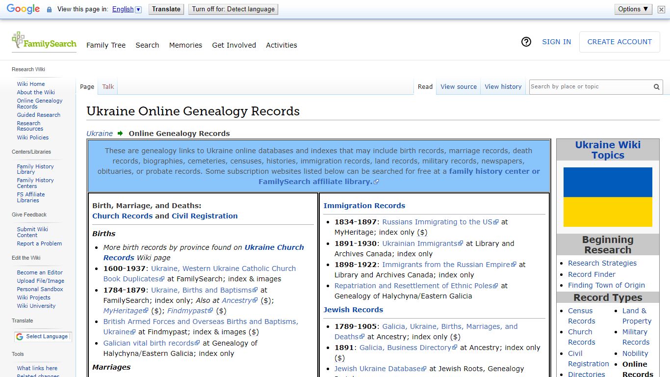 Ukraine Online Genealogy Records • FamilySearch